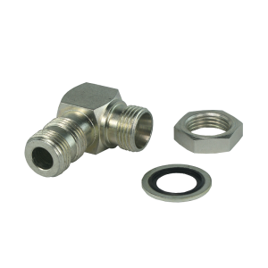 Przyłącze hydrauliczne kątowe typu: BB gwinty: BSP 1/4" - M16x1.5