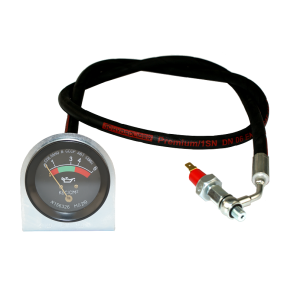 WSKAŹNIK MANOMETR CIŚNIENIA OLEJU MF255 C-360-3P W ZESTAWIE ZE WSPORNIKIEM