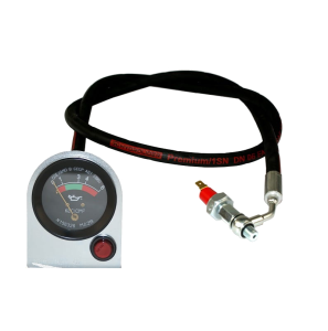 WSKAŹNIK MANOMETR CIŚNIENIA OLEJU MF255 C-360-3P W ZESTAWIE ZE WSPORNIKIEM I DIODĄ KONTROLKĄ