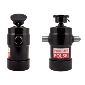 Cylinder siłownik hydrauliczny teleskopowy 120/6/1000 skok 1000mm - bez kołyski