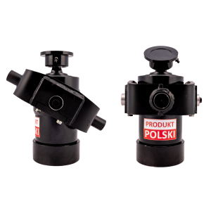 Cylinder siłownik hydrauliczny teleskopowy 120/6/1000 skok 1000mm - z kołyską