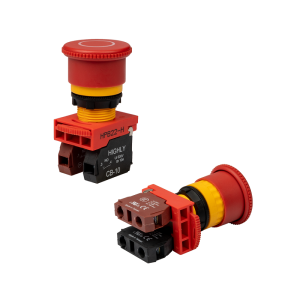 Przycisk bezpieczeństwa czerwony z kółkiem