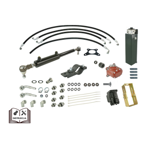 Wspomaganie kierownicy Zetor 7211 wersja kompletna ze zbiornikiem i pompą wspomagania - orbitrol DANFOSS