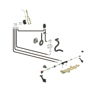 Wspomaganie kierownicy C-330 Premium z orbitrolem Danfoss - siłownik montowany do osi z podwójnym tłoczyskiem wysuwanym na dwie strony, napęd z rozrządu