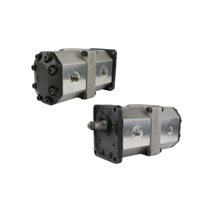 Pompa hydrauliczna zębata lewa 2-sekcyjna grupy 3 objętość: 46/35 cm3/obr wydajność (1500obr): 69/51 L/min 