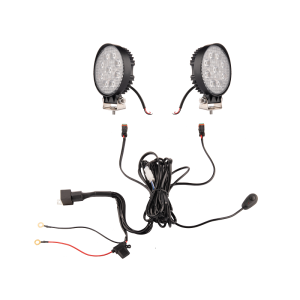 Dwie lampy robocze 9xLED 1280 LM 24W + podłączenie