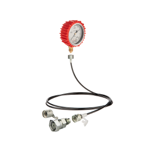 Zestaw serwisowy do pomiaru ciśnienia oleju i diagnostyki układu hydraulicznego. Manometr 400 bar + przewód 1000mm z przyłączem DKOL M18x1.5