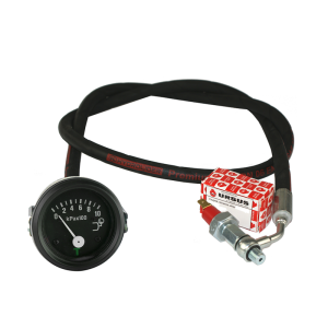 WSKAŹNIK MANOMETR CIŚNIENIA OLEJU MF255 C-360-3P Z ORYGINALNYM CZUJNIKIEM CIŚNIENIA MARKI URSUS